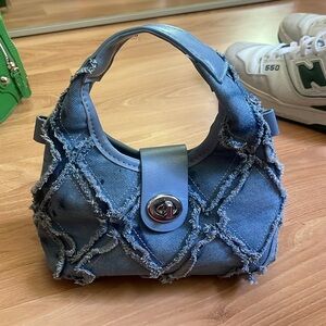 denim mini bag